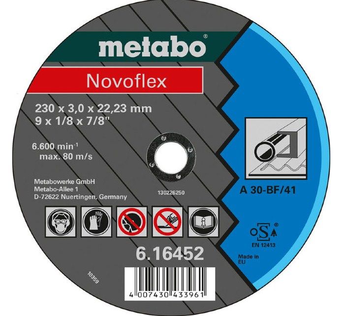 METABO Круг отр. сталь Novoflex 230x1,9х22,23мм